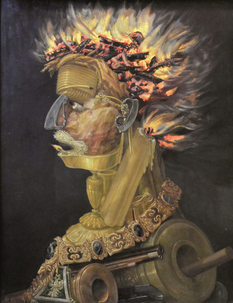 Giuseppe Arcimboldo - krieg feuer