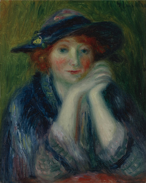 WILLIAM J. GLACKENS - PORTRAIT STUDY OF AN ARTIST&#039;S MODEL 1870-1938