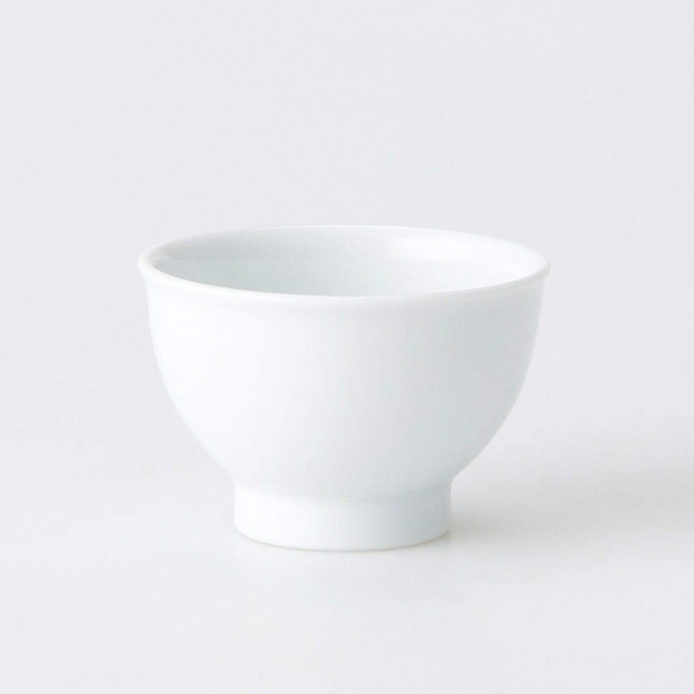 Hand spinning wheel white porcelain plain tea set for two people