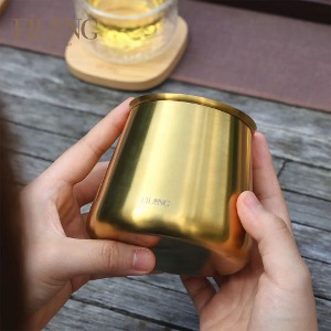 Eilong Mountain View Luxury Golden Tea Container 350 ml