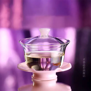Hasong High-Quality Heat Resistant Glass Open Pink 220 ml