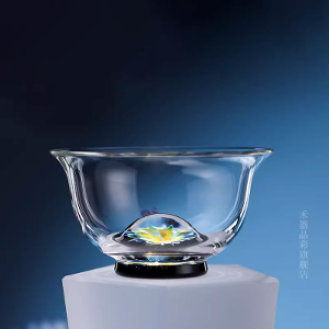 Boooon Hongbae High Quality Heat Resistant Glass Teacup Blue 140 ml