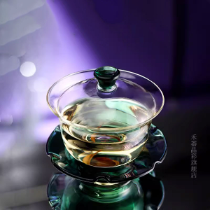 Hasong High-Quality Heat Resistant Glass Open Dark Green 220 ml