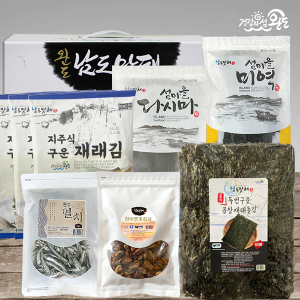 완도청정마켓[남도맛해] 완도 바다품은 종합4호건다시마100g+건미역100g+조미김3봉+두번구운곱창재래돌김50매+대멸200g+마른홍합살200g완도청정바다를 품은 완도특산물선물세트[남도맛해] 완도 바다품은 종합4호건다시마100g+건미역100g+조미김3봉+두번구운곱창재래돌김50매+대멸200g+마른홍합살200g완도청정바다를 품은 완도특산물선물세트자체브랜드기본트렌드