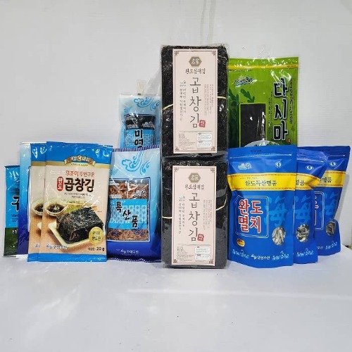 완도청정마켓완도인성수산건해산물세트 - 소,중,대멸500g,꽃새우250g,곱창김200장(100장*2속), 다시마100g, 미역40g*6봉, 두번구운무조미완도곱창김5매*2봉, 조미구이돌김6매*2봉, 조미구이재래김5매*2봉완도인성수산건해산물세트 - 소,중,대멸500g,꽃새우250g,곱창김200장(100장*2속), 다시마100g, 미역40g*6봉, 두번구운무조미완도곱창김5매*2봉, 조미구이돌김6매*2봉, 조미구이재래김5매*2봉인성수산기본트렌드