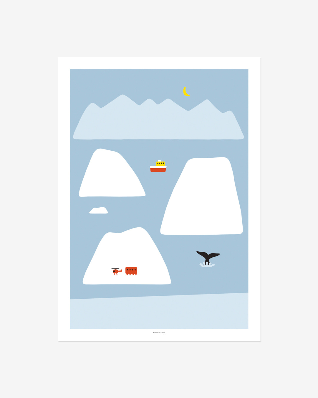 ANTARCTICA - LIGHT BLUE POSTER