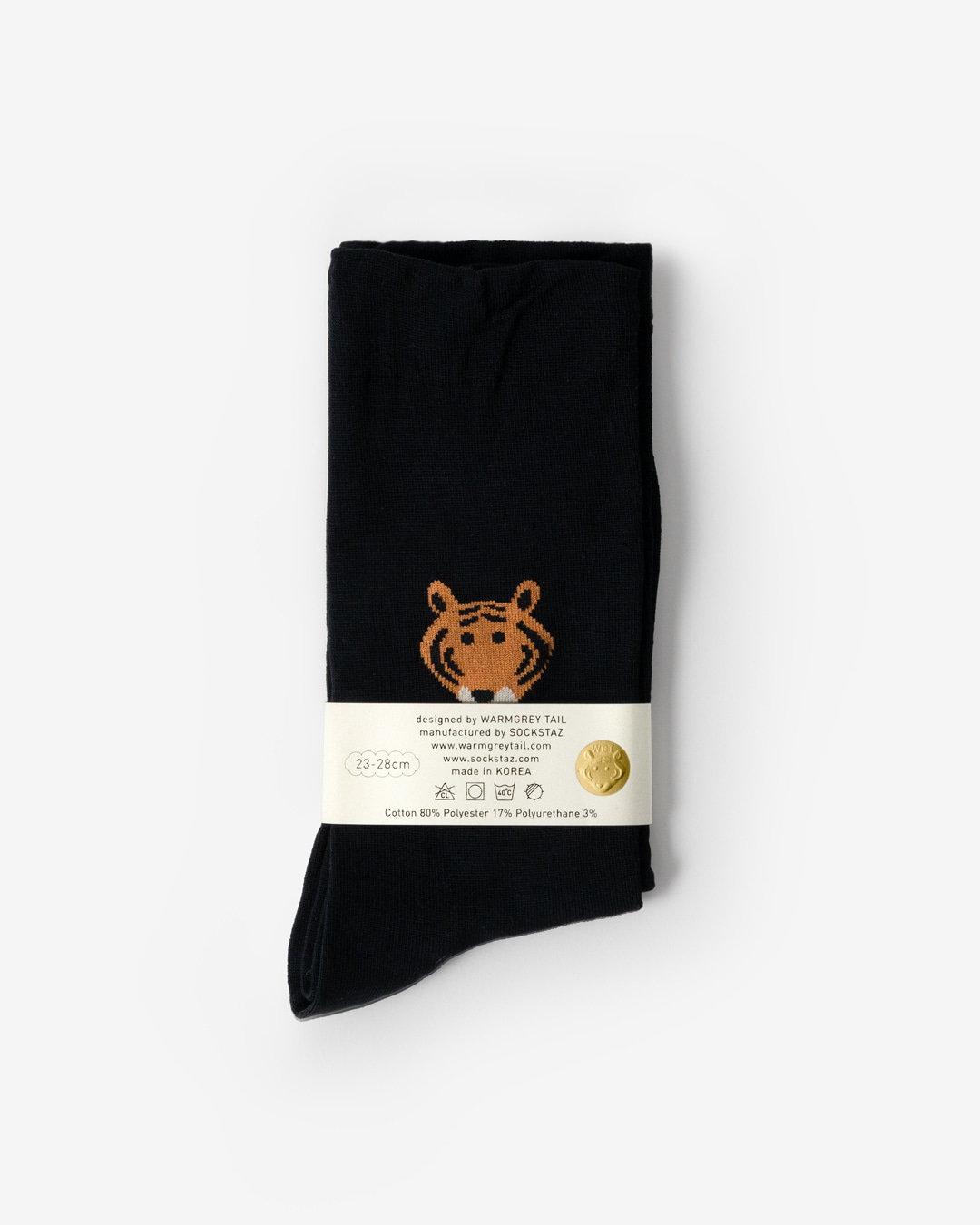 MEET TIGER SOCKS - BLACK