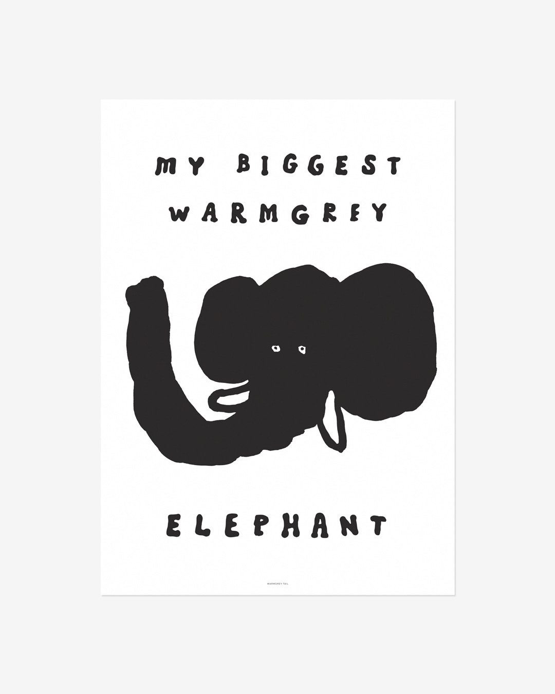 BIG FACE ELEPHANT POSTER