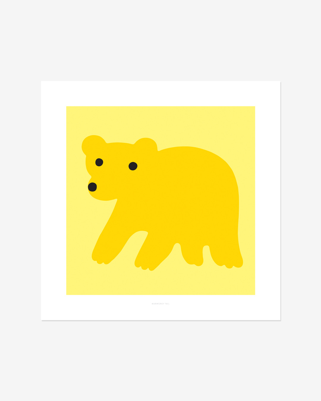 YELLOW BEAR POSTER