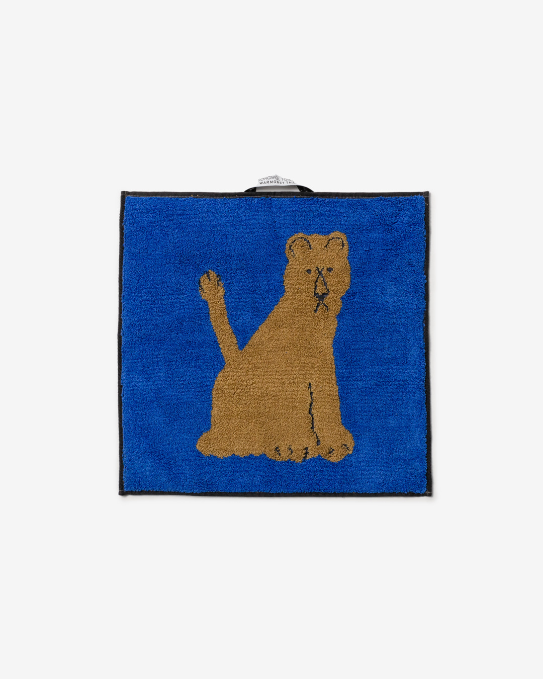 LIONESS HAND TOWEL - BLUE