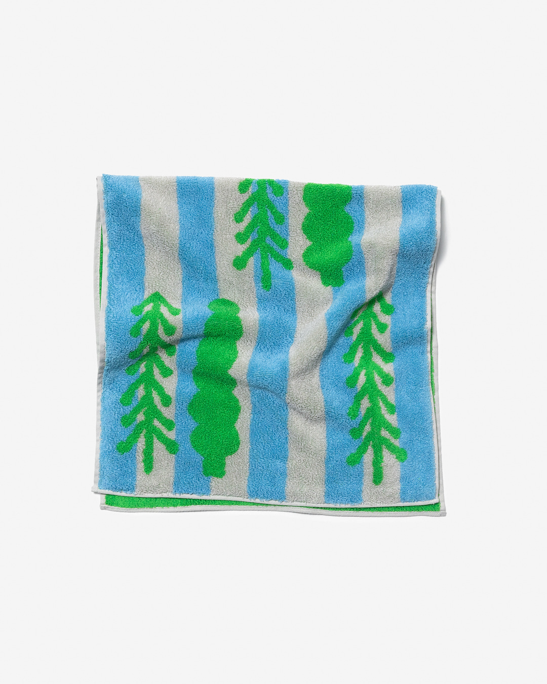 TREES FACE TOWEL - GREEN