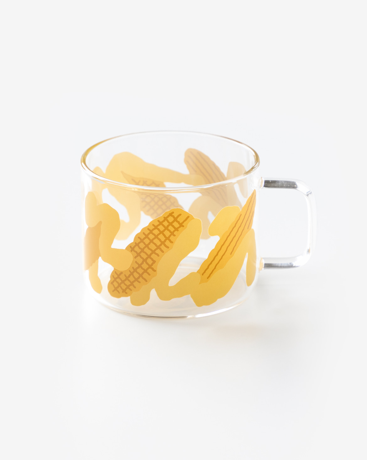 CORN FIELD YELLOW GLASS MUG