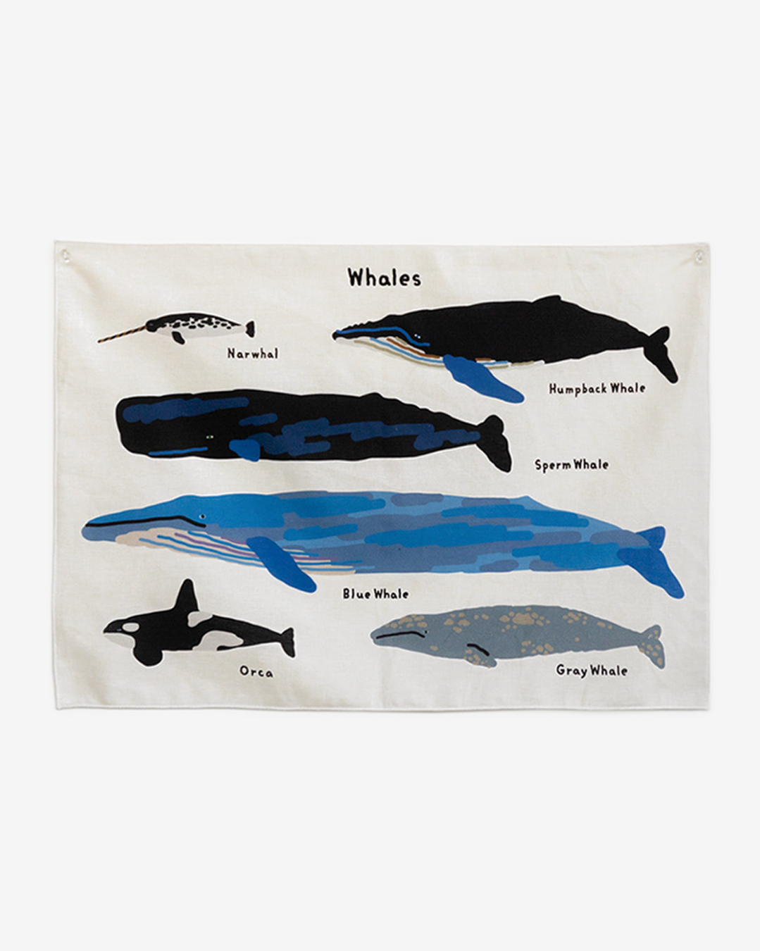 WHALES FABRIC