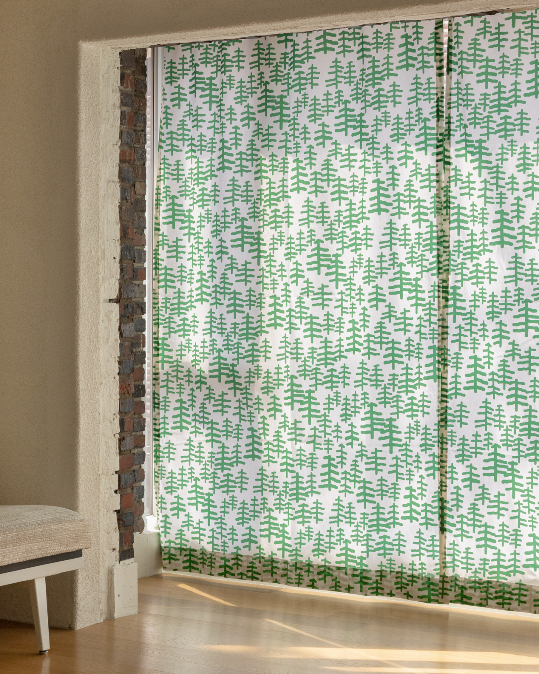 TREE &amp; TREE CURTAIN - GREEN