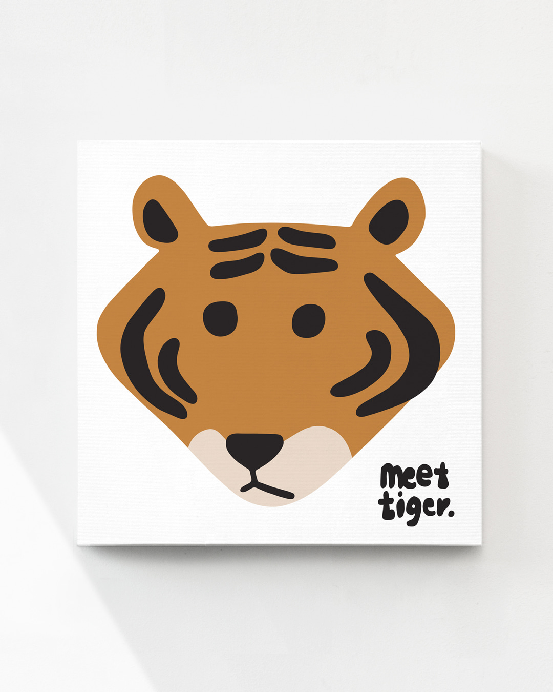 MEET TIGER - WHITE CANVAS