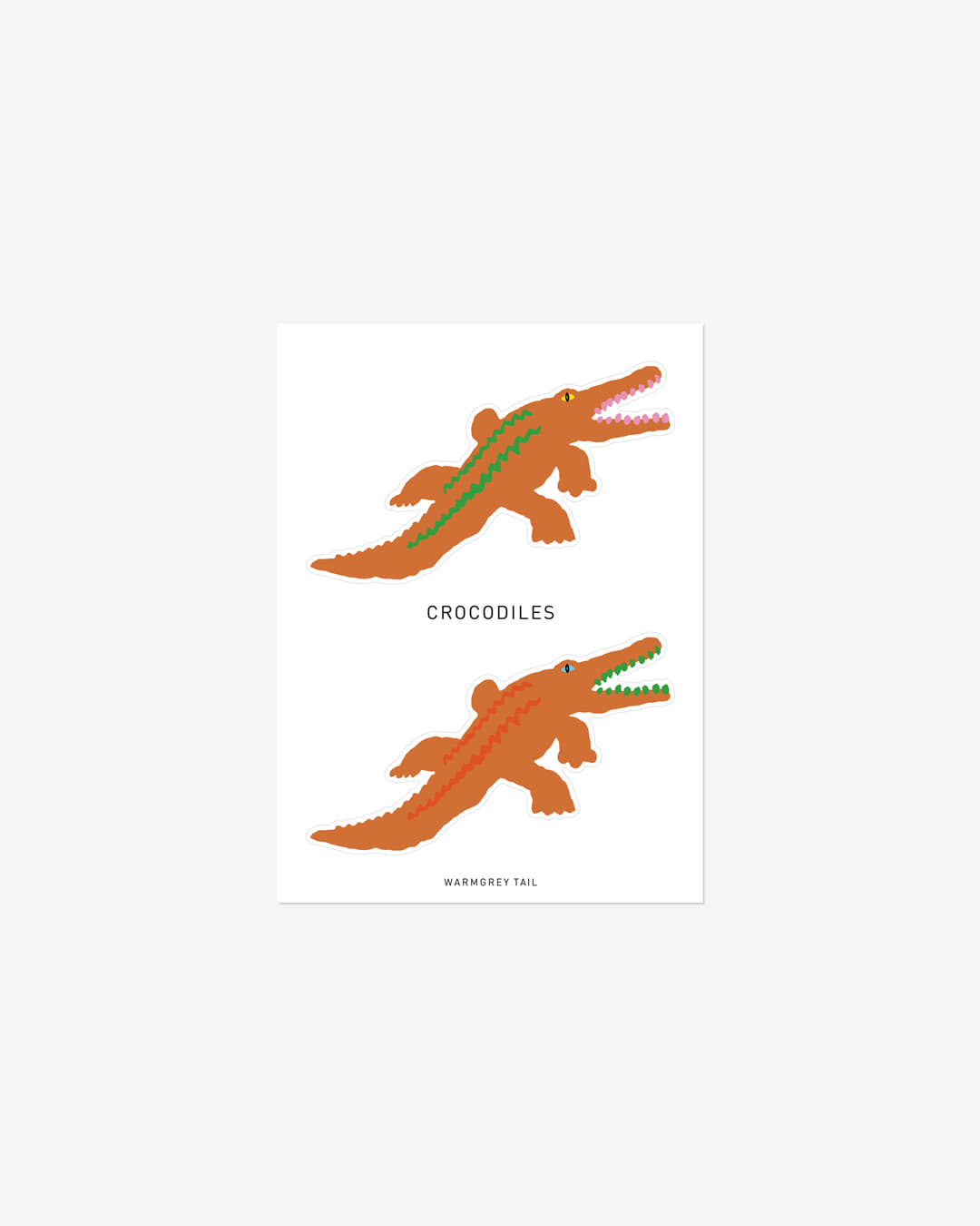 CROCODILES STICKER