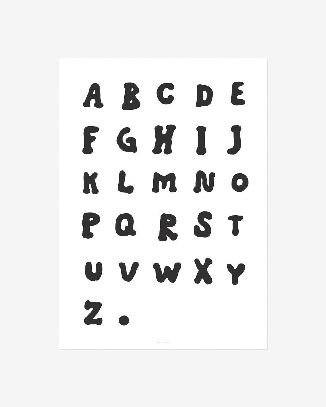 ABC LETTERS POSTER