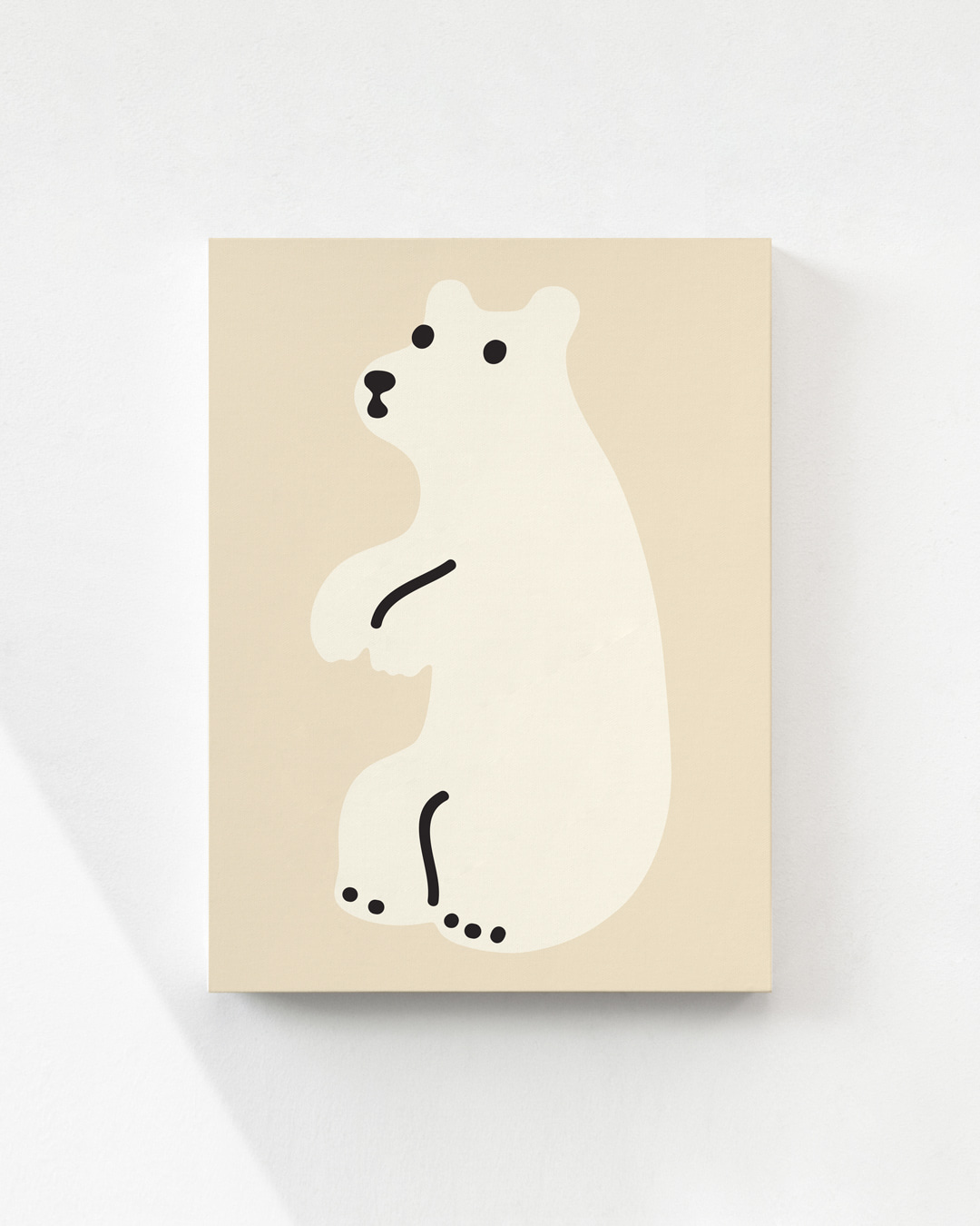 HUGGY BEAR - CREAM CANVAS