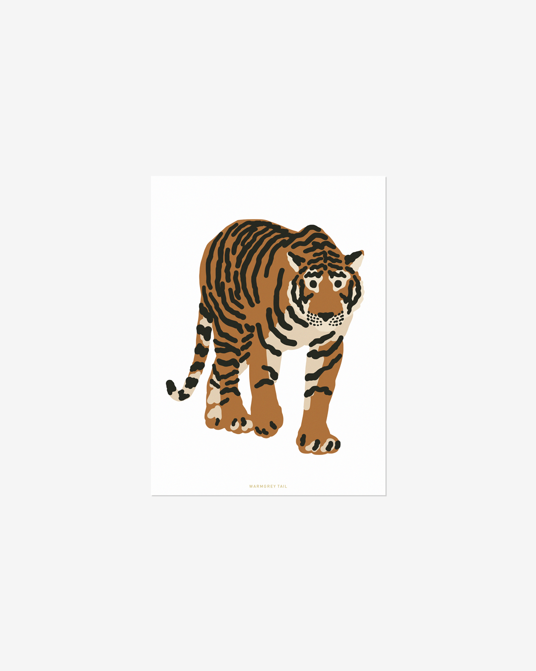 WALKING TIGER POSTCARD