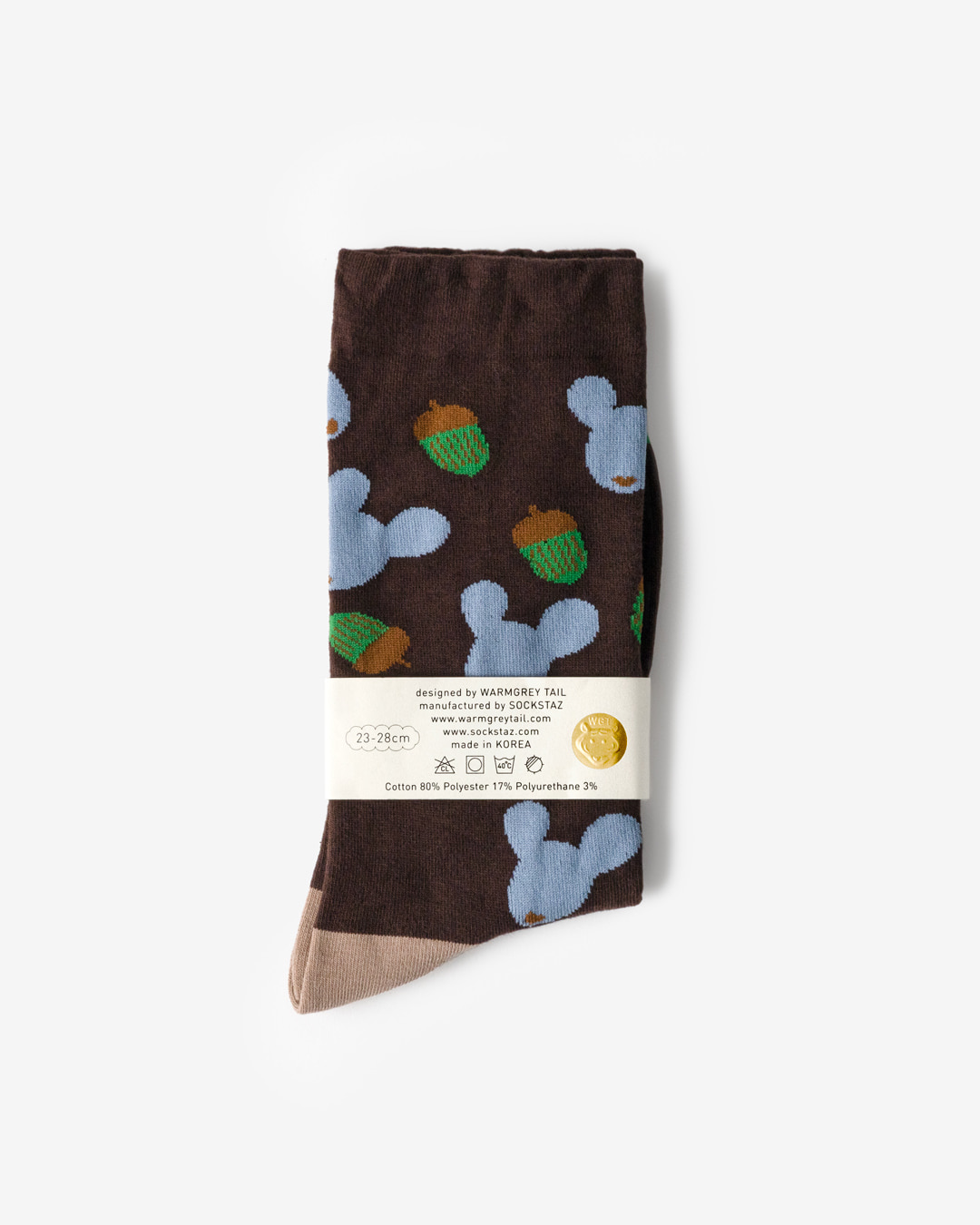 DOTORI LIFE SOCKS - BROWN