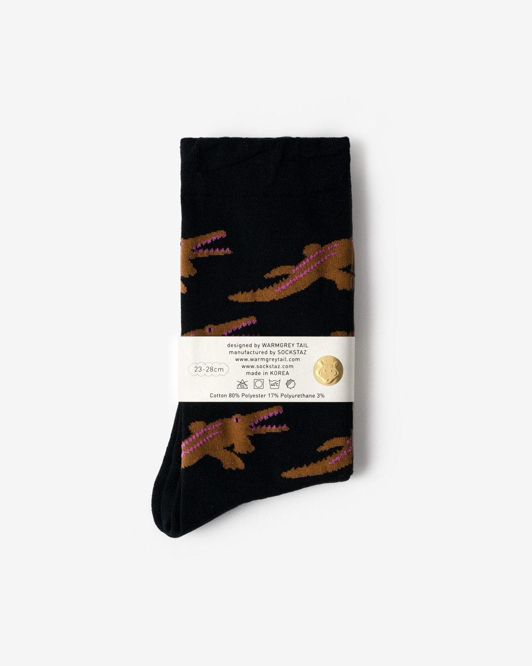 CROCODILE SOCKS - BLACK