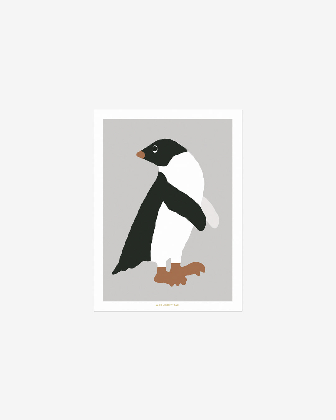 ADELIE PENGUIN - GREY POSTCARD