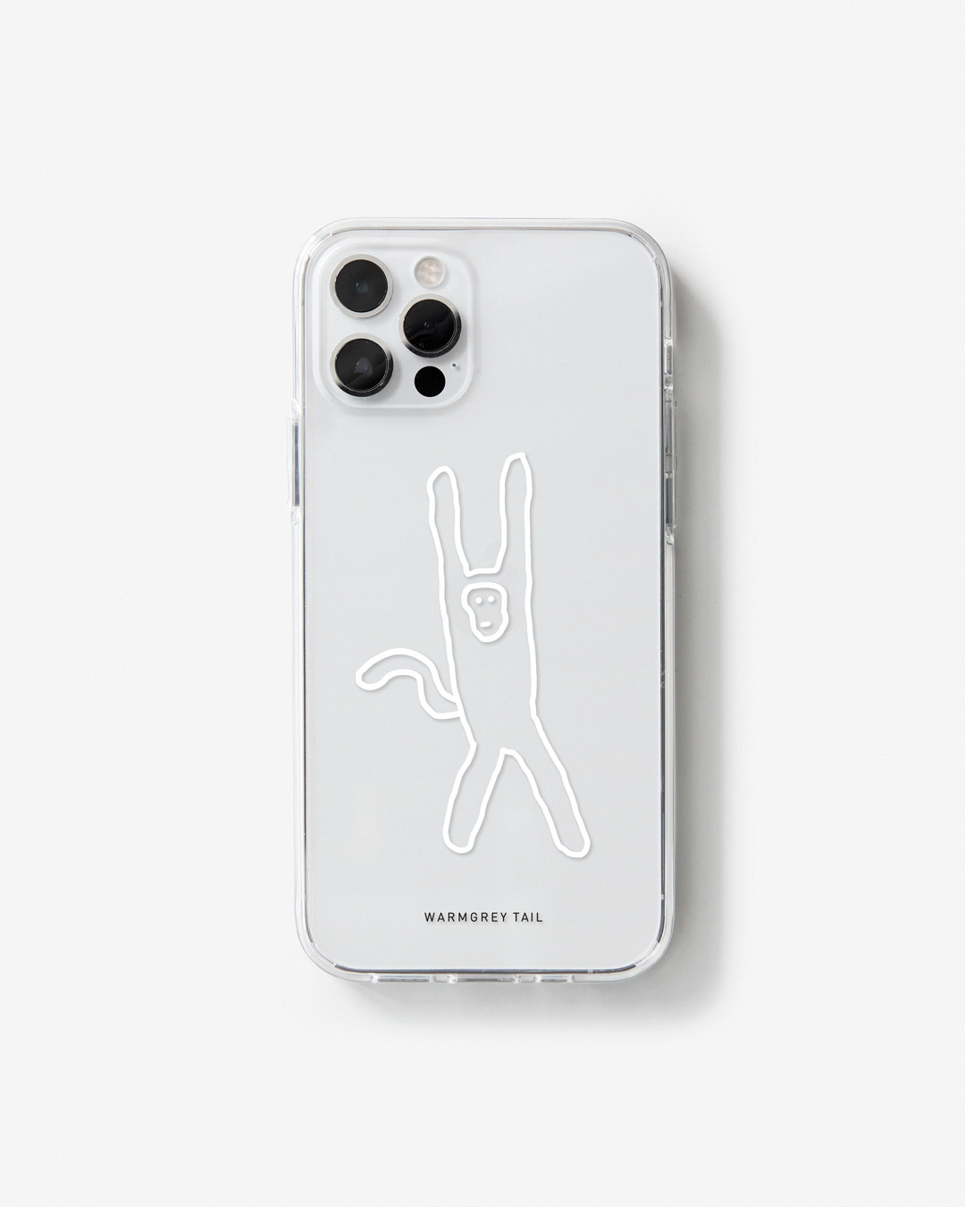 MONKEY - WHITE CLEAR CASE