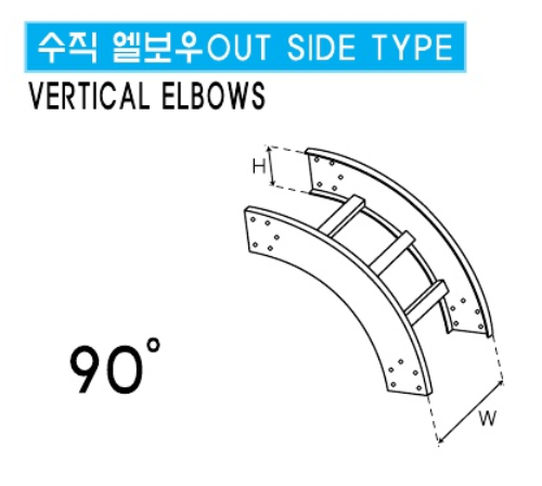 TRAY VER. ELBOW (OUT)