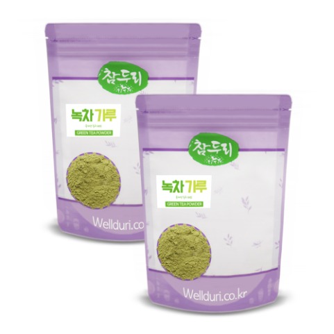 참두리 녹차 분말 가루 400g(200g x 2) (국내산)