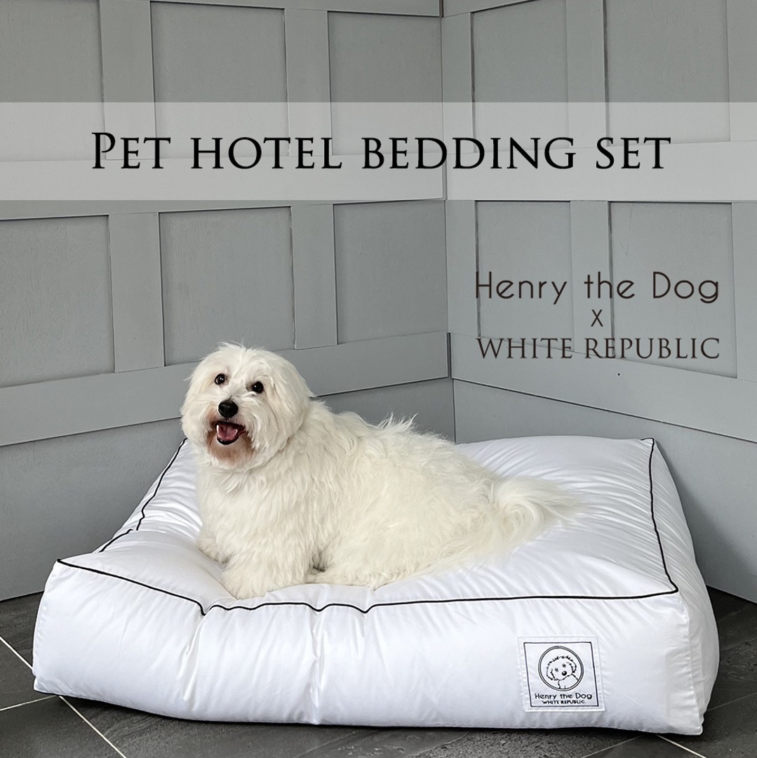[SET] [Henry the dog]강아지 Hotel Bedding 솜포함 세트 (LS,S,LM,M,L,XL)