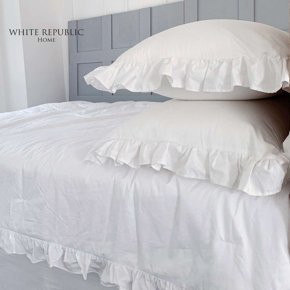 [Egyptian Cotton 400TC 80수] Havana Collection Ruffle Duvet Cover SET SS/Q/K