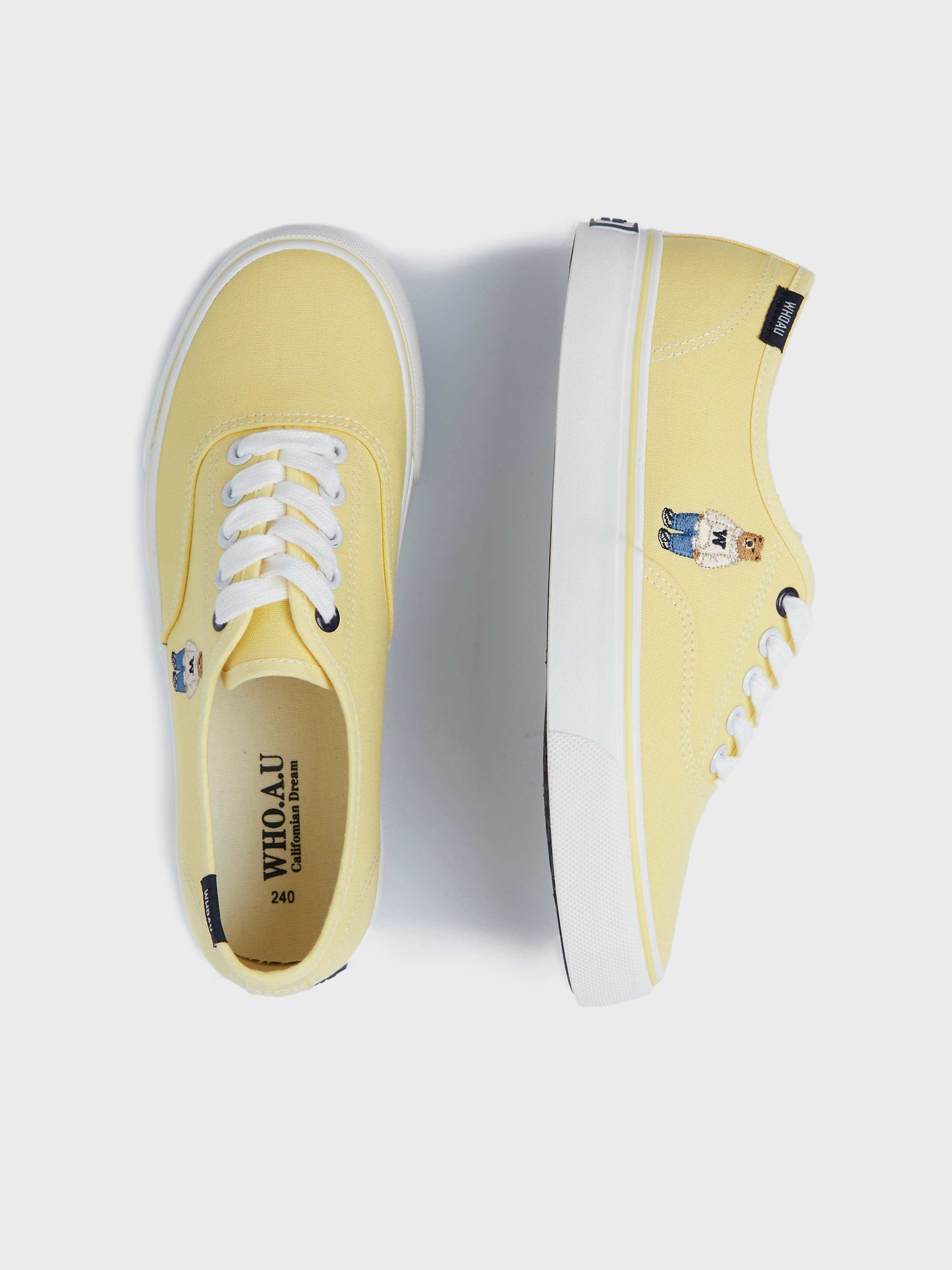 【WHO.A.U】Steve Strap Sneakers Steve Canvas Sneakers - 후아유닷컴