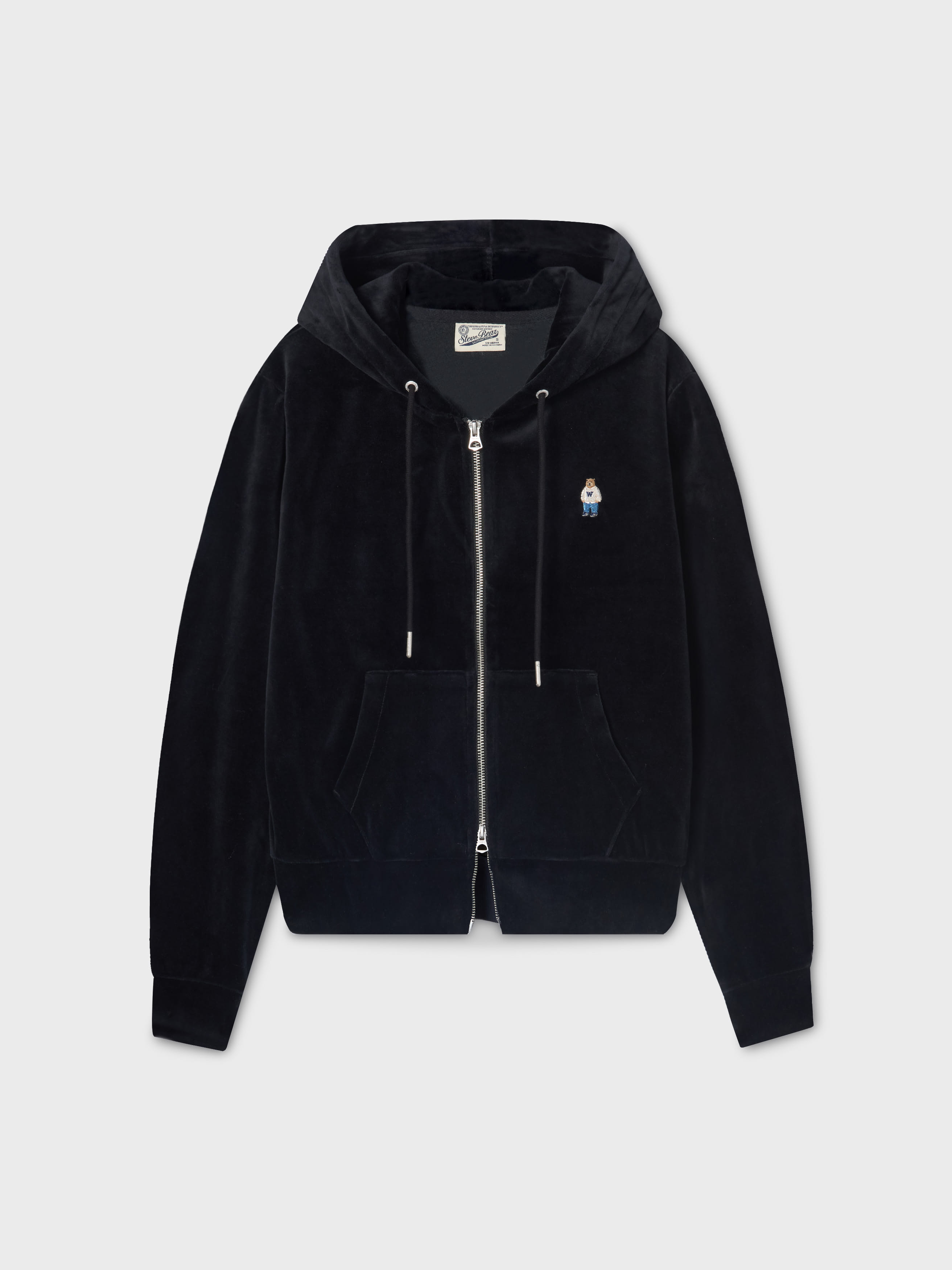 스티브 벨루어 후드 집업 (단독)