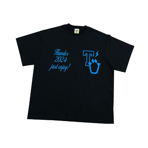 [ATEEZ] [THUNDER] PIGMENT T-SHIRT (BLUE) Koreapopstore.com