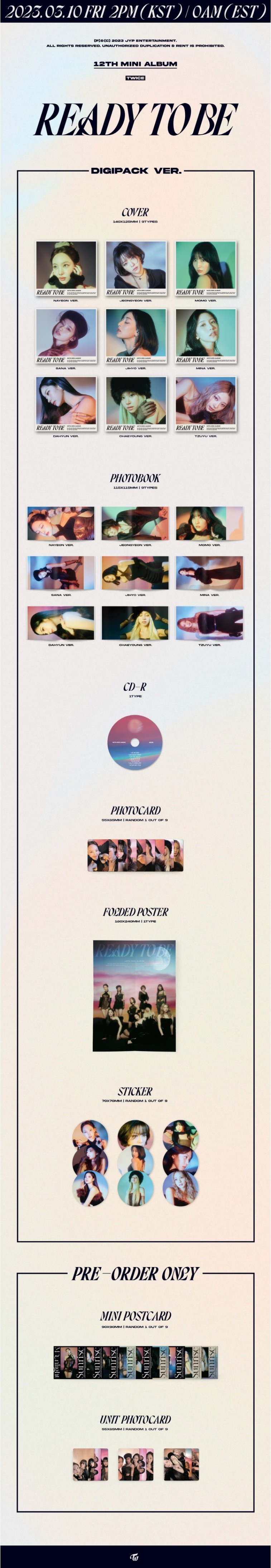 TWICE - READY TO BE (DIGIPACK)