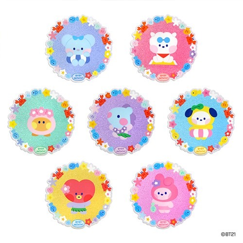 [BT21] ACRYLIC COASTER SUMMER SKY (MP) Koreapopstore.com