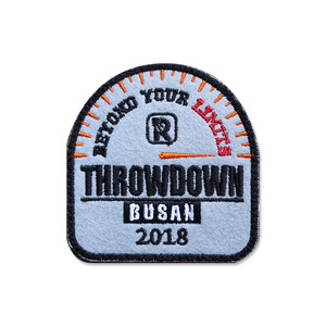 2018 쓰로우다운_부산공식패치_2018 THROWDOWN BUSAN_FG_자수패치_/No.0400