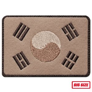 슈퍼빅태극기(120x85)_Super BIg Korea Flag_데저트_자수패치_/No.0599