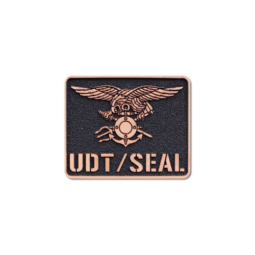 UDT/SEAL 가죽 엠블럼 스퀘어 6cm 패치_/No.0473