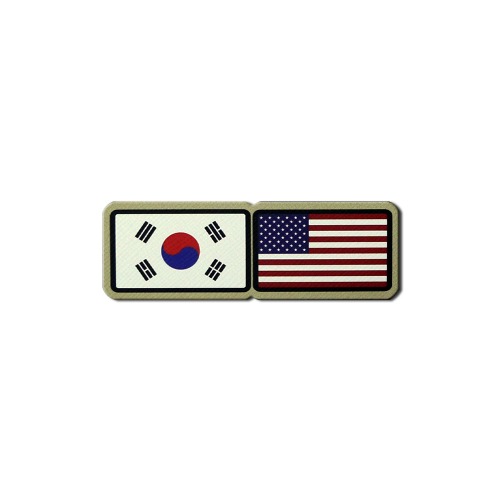 멀티 플래그_미니_KOR/USA_패치_/No.1249