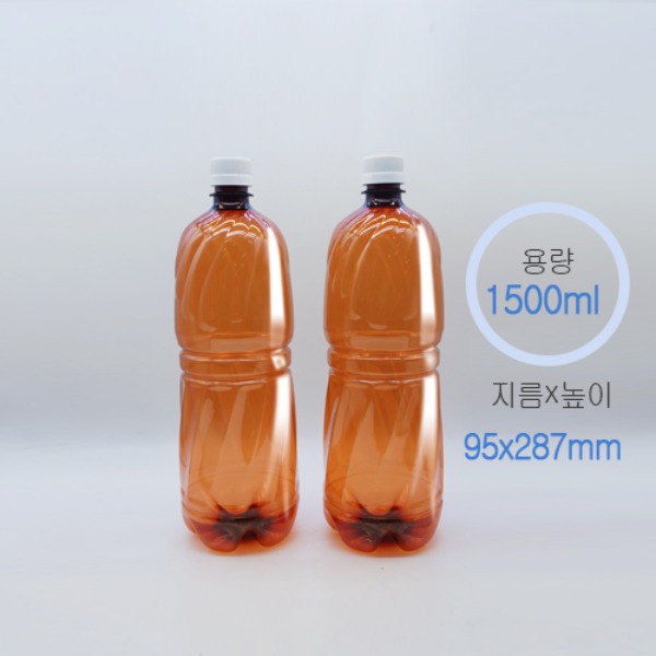 1500ml 플라스틱 맥주병(105개/box)+마개포함