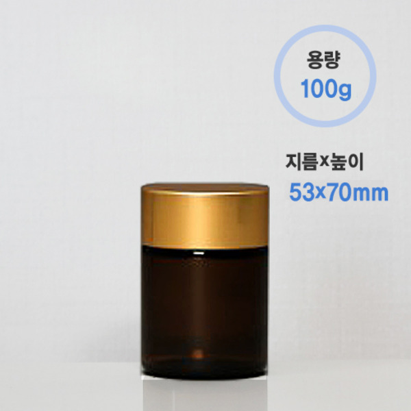 [엑기스병] 100g  90ml +캡(무광골드,검정중 선택)  108/박스