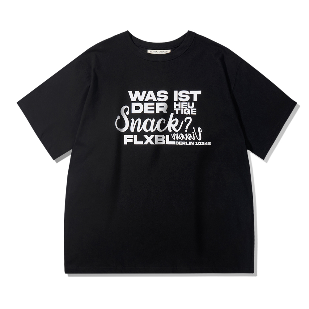 GERMAN LETTERING TEE BLACK