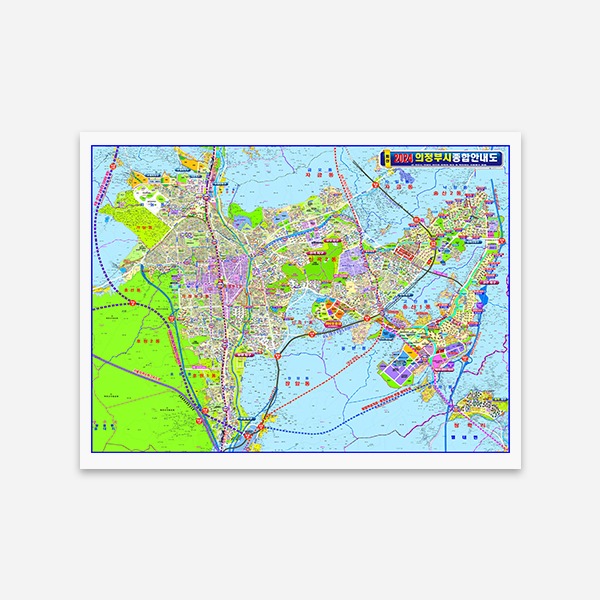 의정부시 종합안내도 코팅형 220cmx180cm