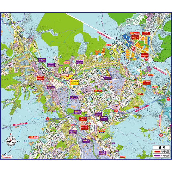 안양 지도 (제작사례)