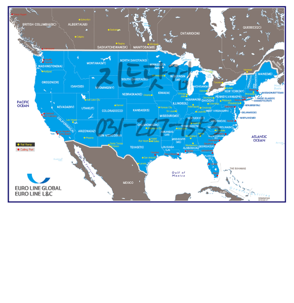 유로라인 운송지도(제작사례)