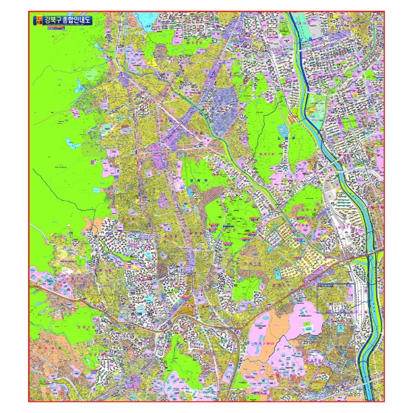 강북구종합안내도 중size 코팅형 110cmx150cm