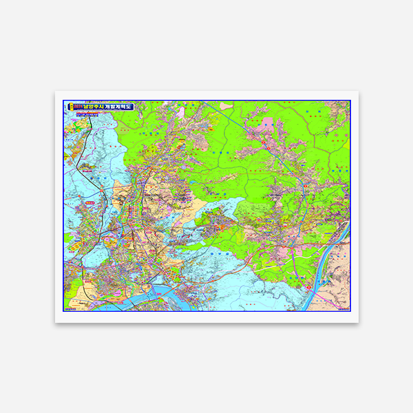 남양주시 종합안내도 대size 코팅형 210cmx180cm