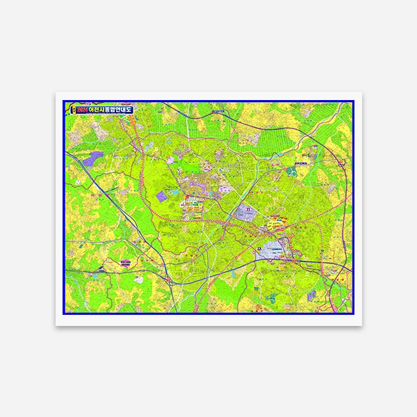 이천시 종합안내도 코팅형 210cmx170cm