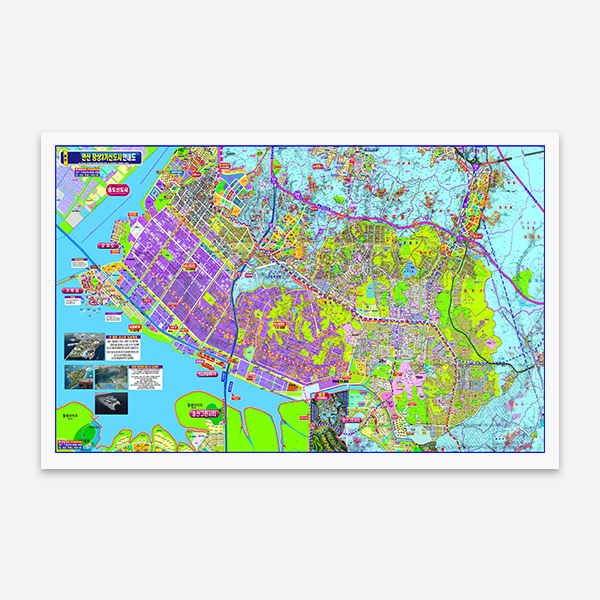 안산 장상3기신도시 안내도 특대size 코팅형 310cmx150cm